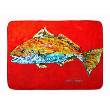 Carolines Treasures Fish Red Fish Red Head Machine Washable Memory Foam Mat MW1111RUG